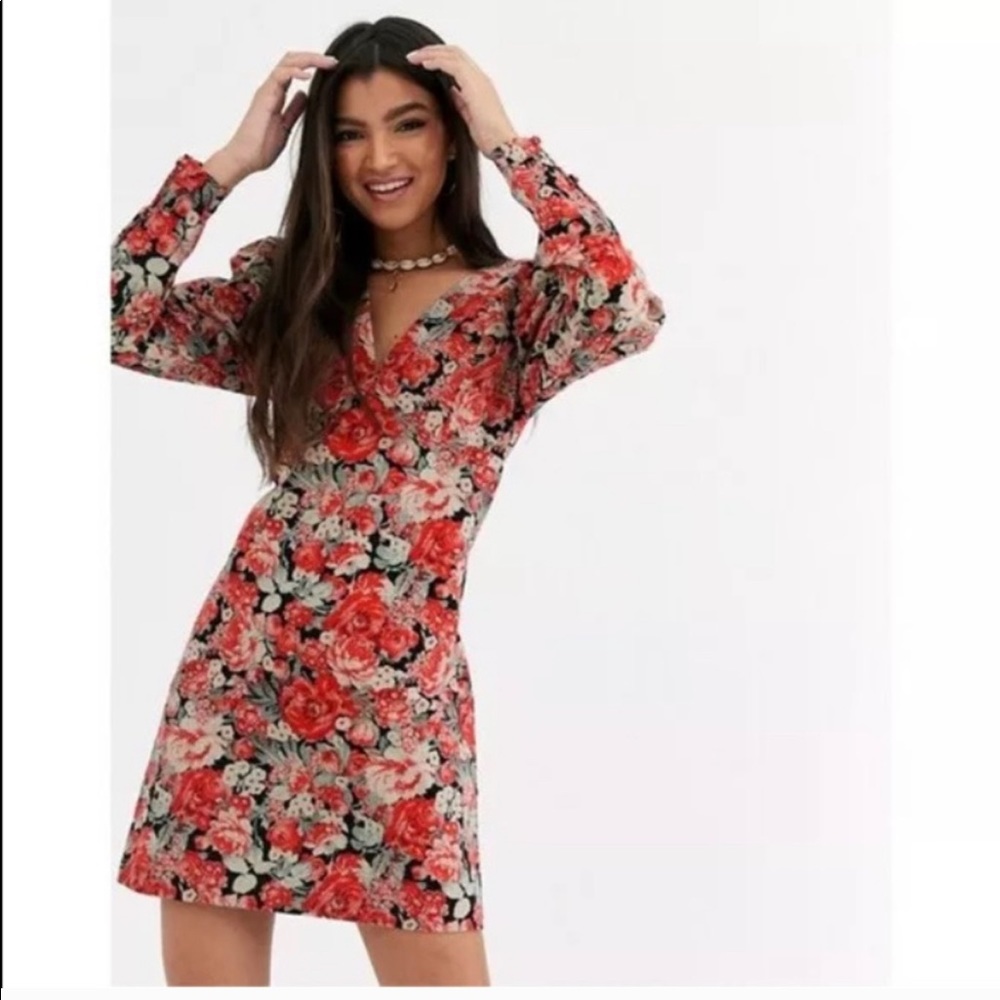 Free People Kapowski Corduroy Floral Dress